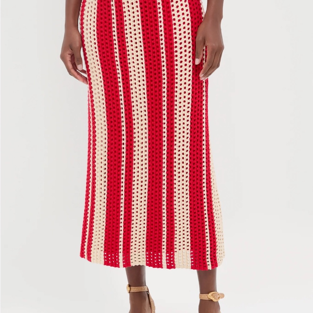 Tuckernuck Striped Knit Midi Skirt